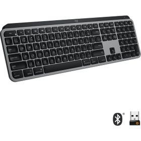 Logitech Siyah Gri Mx Keys Mac İçin Aydınlatmalı Tam Boyutlu Kablosuz İngilizce Q Klavye