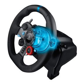 Logitech Siyah PS4/PS3/PC/Mac - UK Fiş G 29 Driving Force Oyun Yarış Bisikleti İki Motor Force Feedback 900° Direksiyon Alanı Deri Direksiyon Ayarlanabilir Pasanmaz Çelik Zemin Pedalı