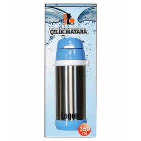 Logon LGI015 Mavi 350 ml Çelik Pipetli Matara