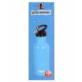 Logon LGL173 Mavi 500 ml Çelik Pipetli Matara