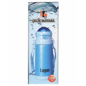 Logon LGL340 Mavi 350 ml Çelik Pipetli Matara