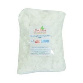 LokmanAvm Beyaz 100 Adet Bone Saç Bonesi