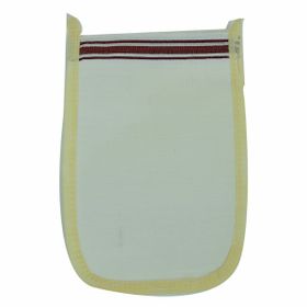 LokmanAvm Beyaz 16x25 cm İpek Sırt ve Vücut Kesesi