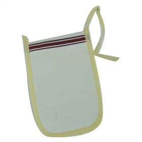 LokmanAvm Beyaz 16x25 cm İpek Sırt ve Vücut Kesesi