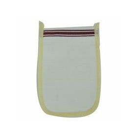 LokmanAvm Beyaz 16x25 cm İpek Sırt ve Vücut Kesesi