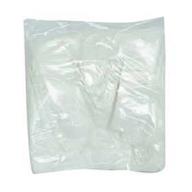 LokmanAvm Ekonomik Küçük Boy Atlet 38x22 cm İnce Beyaz 250 Adet 1 Paket Hışır Poşet