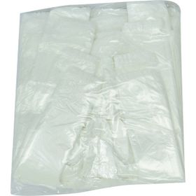 LokmanAvm Ekonomik Mini Boy 30X20 cm İnce Beyaz 250 Adet 1 Paket Atlet Hışır Poşet