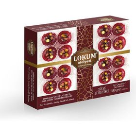 Lokum Atölyesi 350 gr Nar Aromalı Antep Fıstıklı Lokum