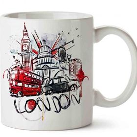 London İki Tarafı Baskılı Kupa