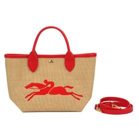 Longchamp 10144HZB218 Hasır Kırmızı Kadın Çanta