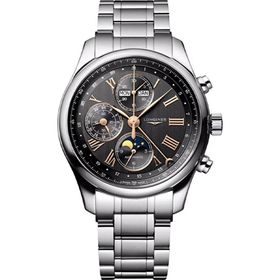 Longines L2.773.4.61.6 Master Collection Chrono Moonphase Erkek Kol Saati