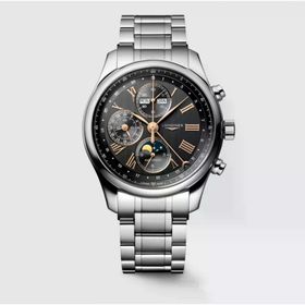 Longines L2.773.4.61.6 Master Collection Chrono Moonphase Erkek Kol Saati