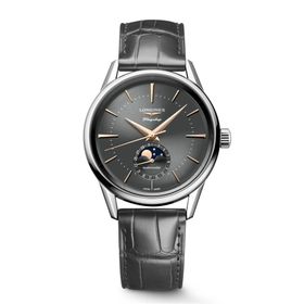 Longines L4.815.4.52.2 Flagship Heritage Moonphase Erkek Kol Saati