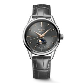 Longines L4.815.4.52.2 Flagship Heritage Moonphase Erkek Kol Saati