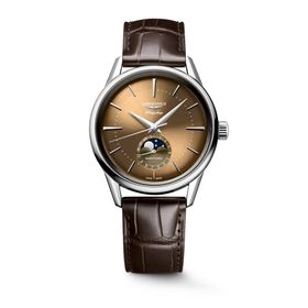 Longines L4.815.4.62.2 Flagship Heritage Moonphase Erkek Kol Saati