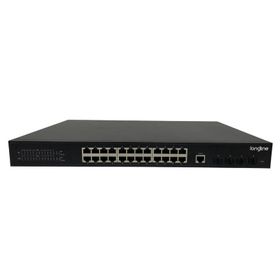 Longline LNG-M3XF4GE24 24 10/100/1000 RJ45 PoE+ 4x1G 10G SFP+ 24 GE L3 Managed PoE Industrial Switch
