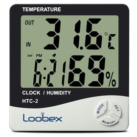 Loobex HTC-2 Dijital Nem ve Sıcaklık Ölçer