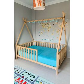 Loolpi Home Montessori Ahşap Unisex Bebek Karyolası
