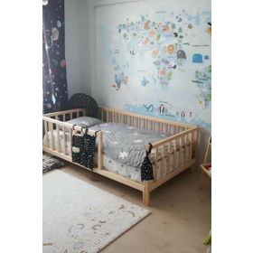 Loolpi Home Montessori Ahşap Unisex Bebek Karyolası
