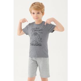Looney Tunes L1587-2 Antrasit Erkek Çocuk T-shirt