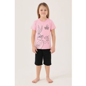 Looney Tunes L1588-2 Pembe Kız Çocuk T-shirt