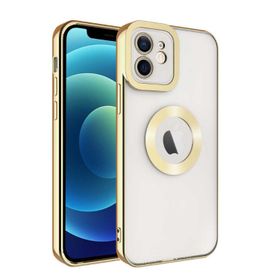 Lopard Altın Sarısı iPhone 11 Uyumlu Kamera Korumalı Silikon Logo Açık Arka Kapak Kılıf