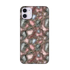 Lopard Apple iPhone 11 Pro Max Uyumlu Romans Roze Altın Telefon Kılıfı