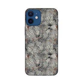 Lopard Apple iPhone 12 Mini Uyumlu Romans Gri Telefon Kılıfı