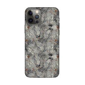 Lopard Apple iPhone 12 Pro Max Uyumlu Romans Gri Telefon Kılıfı