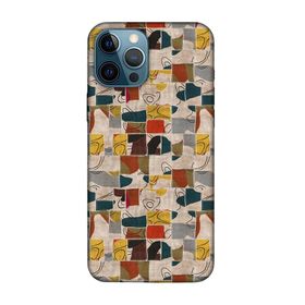 Lopard Apple iPhone 12 Pro Max Uyumlu Romans Lacivert Telefon Kılıfı