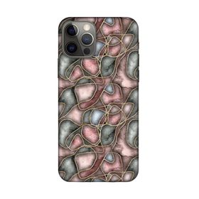 Lopard Apple iPhone 12 Pro Max Uyumlu Romans Roze Altın Telefon Kılıfı