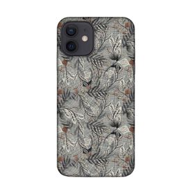 Lopard Apple iPhone 12 Uyumlu Romans Gri Telefon Kılıfı