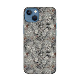Lopard Apple iPhone 13 Mini Uyumlu Romans Gri Telefon Kılıfı