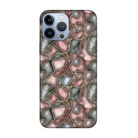 Lopard Apple iPhone 13 Pro Max Uyumlu Romans Gri Telefon Kılıfı