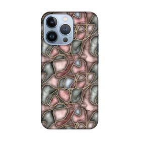 Lopard Apple iPhone 13 Pro Max Uyumlu Romans Roze Altın Telefon Kılıfı