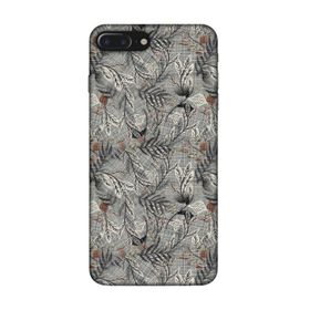 Lopard Apple iPhone 7 Plus-8 Plus Uyumlu Romans Gri Telefon Kılıfı