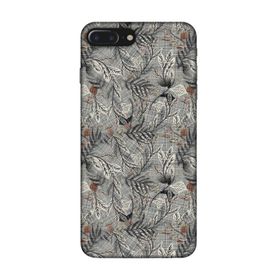 Lopard Apple iPhone 7 Plus-8 Plus Uyumlu Romans Gri Telefon Kılıfı
