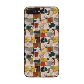 Lopard Apple iPhone 7 Plus-8 Plus Uyumlu Romans Sarı Telefon Kılıfı