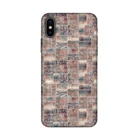 Lopard Apple iPhone X-XS Uyumlu Romans Bej Telefon Kılıfı