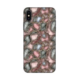 Lopard Apple iPhone X-XS Uyumlu Romans Lacivert Telefon Kılıfı
