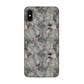 Lopard Apple iPhone XS Max Uyumlu Romans Gri Telefon Kılıfı