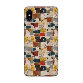 Lopard Apple iPhone XS Max Uyumlu Romans Sarı Telefon Kılıfı