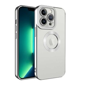 Lopard Gümüş iPhone 11 Pro Max Uyumlu Kamera Korumalı Silikon Logo Açık Arka Kapak Kılıf