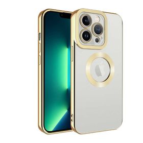 Lopard Gümüş iPhone 11 Pro Uyumlu Kamera Korumalı Silikon Logo Açık Arka Kapak Kılıf