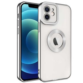 Lopard Gümüş iPhone 11 Uyumlu Kamera Korumalı Silikon Logo Açık Arka Kapak Kılıf