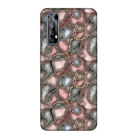 Lopard Huawei P Smart 2021 Uyumlu Romans Roze Altın Telefon Kılıfı