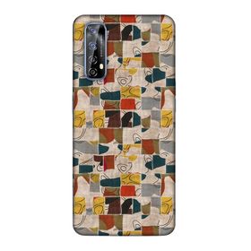 Lopard Huawei P Smart 2021 Uyumlu Romans Sarı Telefon Kılıfı
