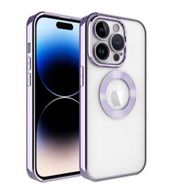 Lopard Lila iPhone 11 Pro Max Uyumlu Kamera Korumalı Silikon Logo Açık Arka Kapak Kılıf