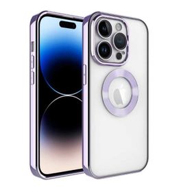 Lopard Lila iPhone 11 Pro Uyumlu Kamera Korumalı Silikon Logo Açık Arka Kapak Kılıf