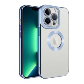 Lopard Mavi iPhone 11 Pro Max Uyumlu Kamera Korumalı Silikon Logo Açık Arka Kapak Kılıf